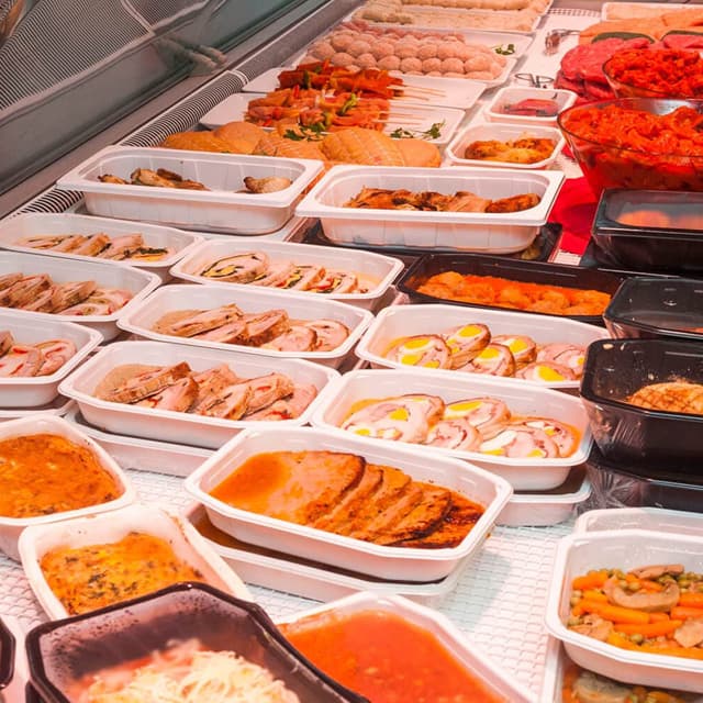Deliciosos asados recién hechos